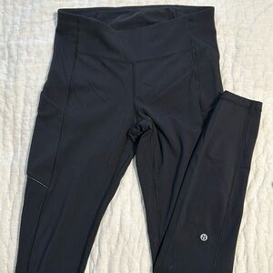 Lululemon fast and free high rise leggings with pockets